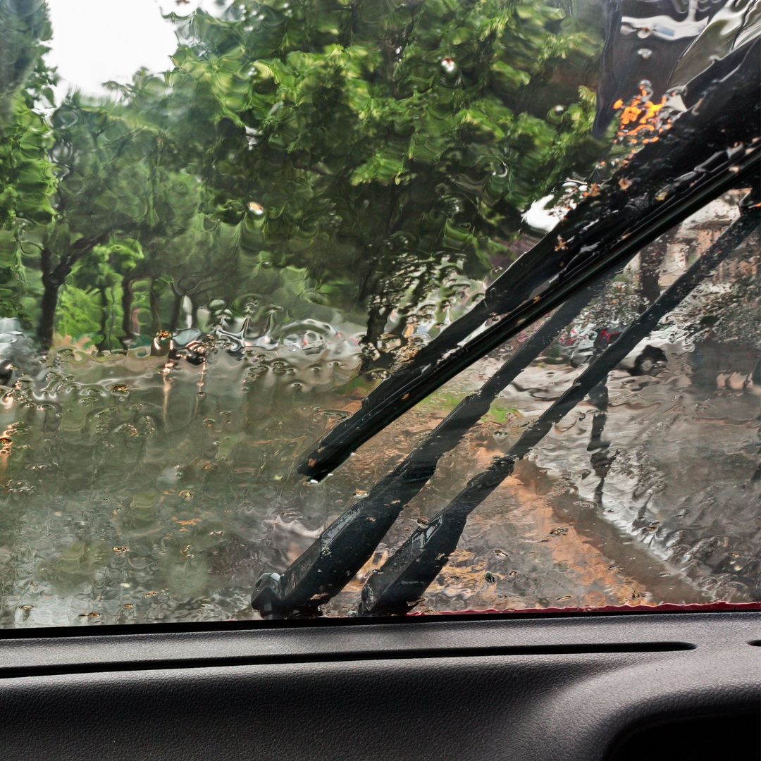 Car windshield care in rain
