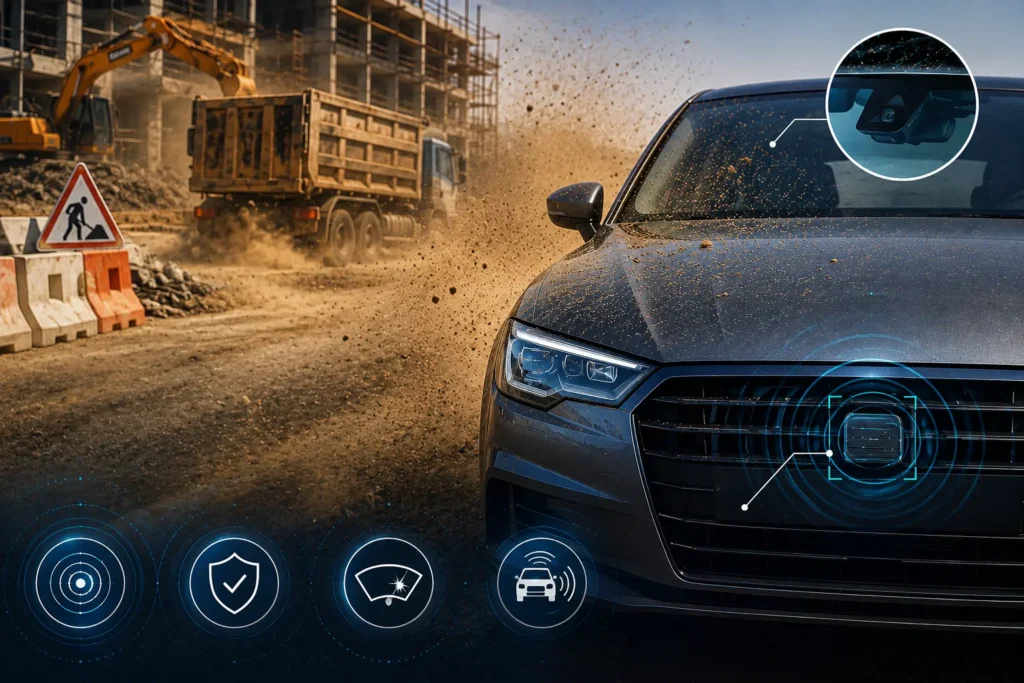 ADAS radar sensor accuracy in construction sites